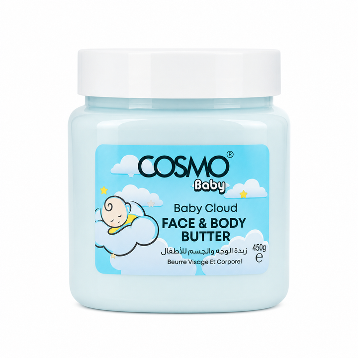 Cosmo Baby Cloud Bedtime Face & Body Butter - 450ml | كوزمو زبدة مرطبة لوجه و جسم الأطفال- 450مل