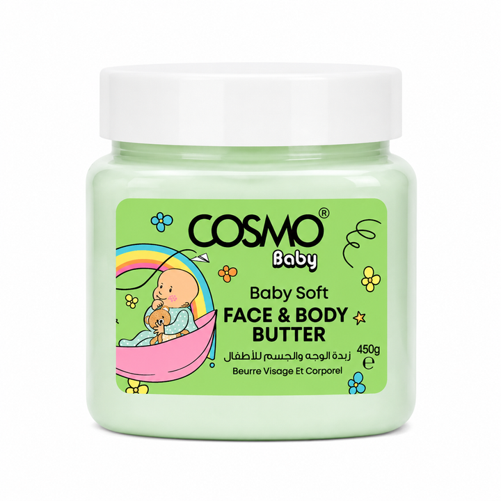 Cosmo Baby Soft Bedtime Face & Body Butter - 450ml | كوزمو زبدة الوجه والجسم للأطفال - 450مل