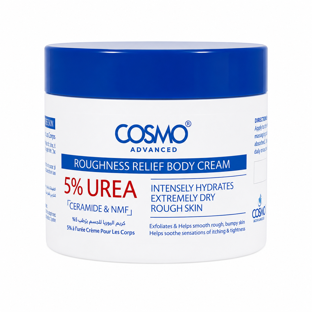 COSMO Roughness Relief Body Cream 5% Urea - 400ml | كوزمو كريم جسم مرطب بتركيز 5% يوريا - 400مل