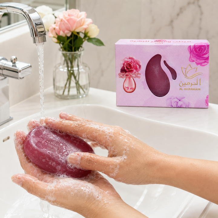 Alharamain Bulgarian Soap - 110g| الحرمين  صابون الورود البلغاري -110غرام
