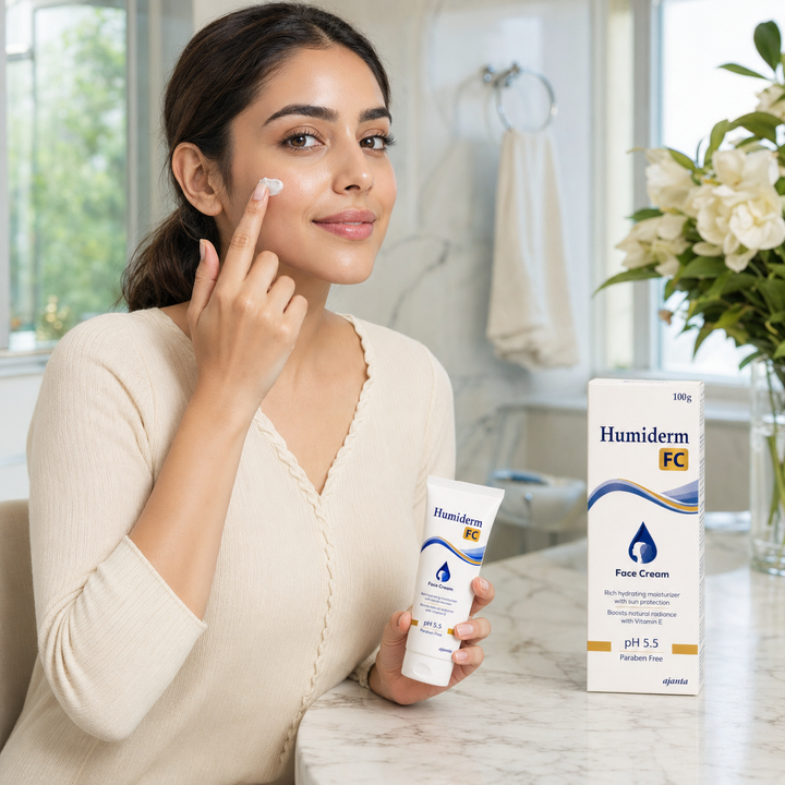 ajanta Humiderm Face Cream Ph 5.5 - 100g | اجانتا كريم مرطب للوجه- 100 غرام