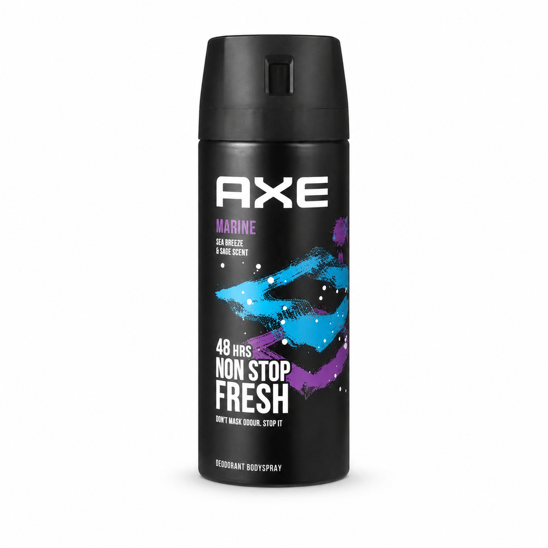 AXE Marine Deodorant Body Spray 48H Sea Breeze & Sage _ 150ml | آكس بخاخ مزيل تعرق للرجال بعطر نسيم البحر - 150 مل
