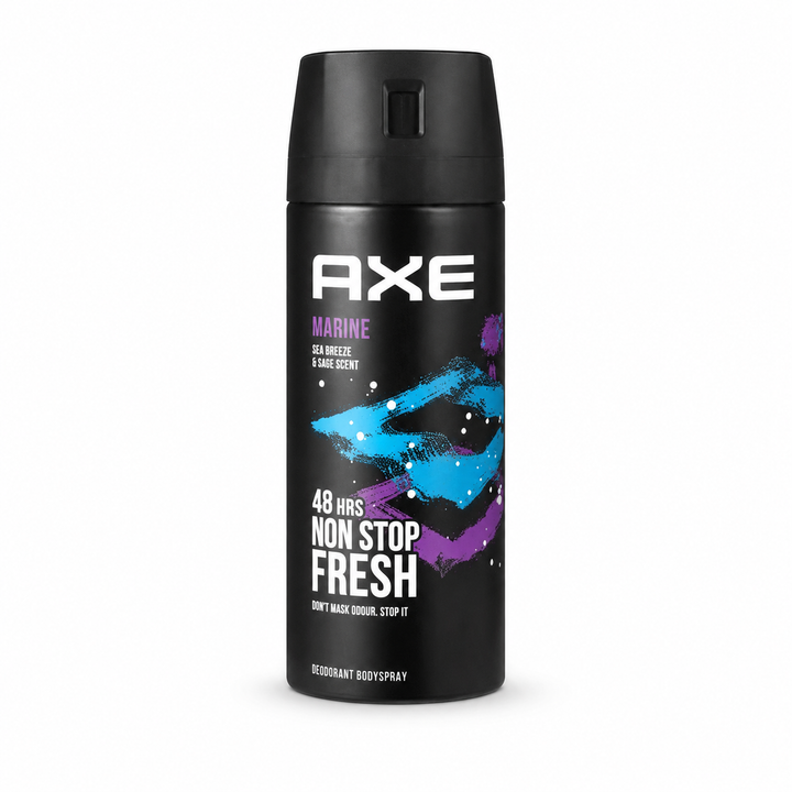 AXE Marine Deodorant Body Spray 48H Sea Breeze & Sage _ 150ml | آكس بخاخ مزيل تعرق للرجال بعطر نسيم البحر - 150 مل