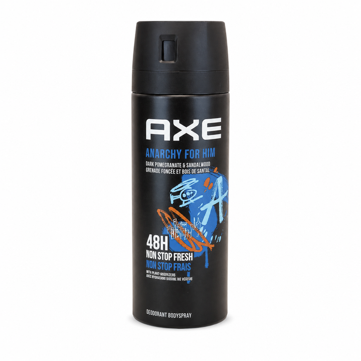 AXE Anarchy for Him Deodorant Bodyspray - 150 ml | اكس بخاخ مزيل تعرق للرجال - 150 مل