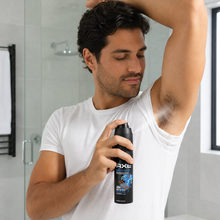 AXE Anarchy for Him Deodorant Bodyspray - 150 ml | اكس بخاخ مزيل تعرق للرجال - 150 مل