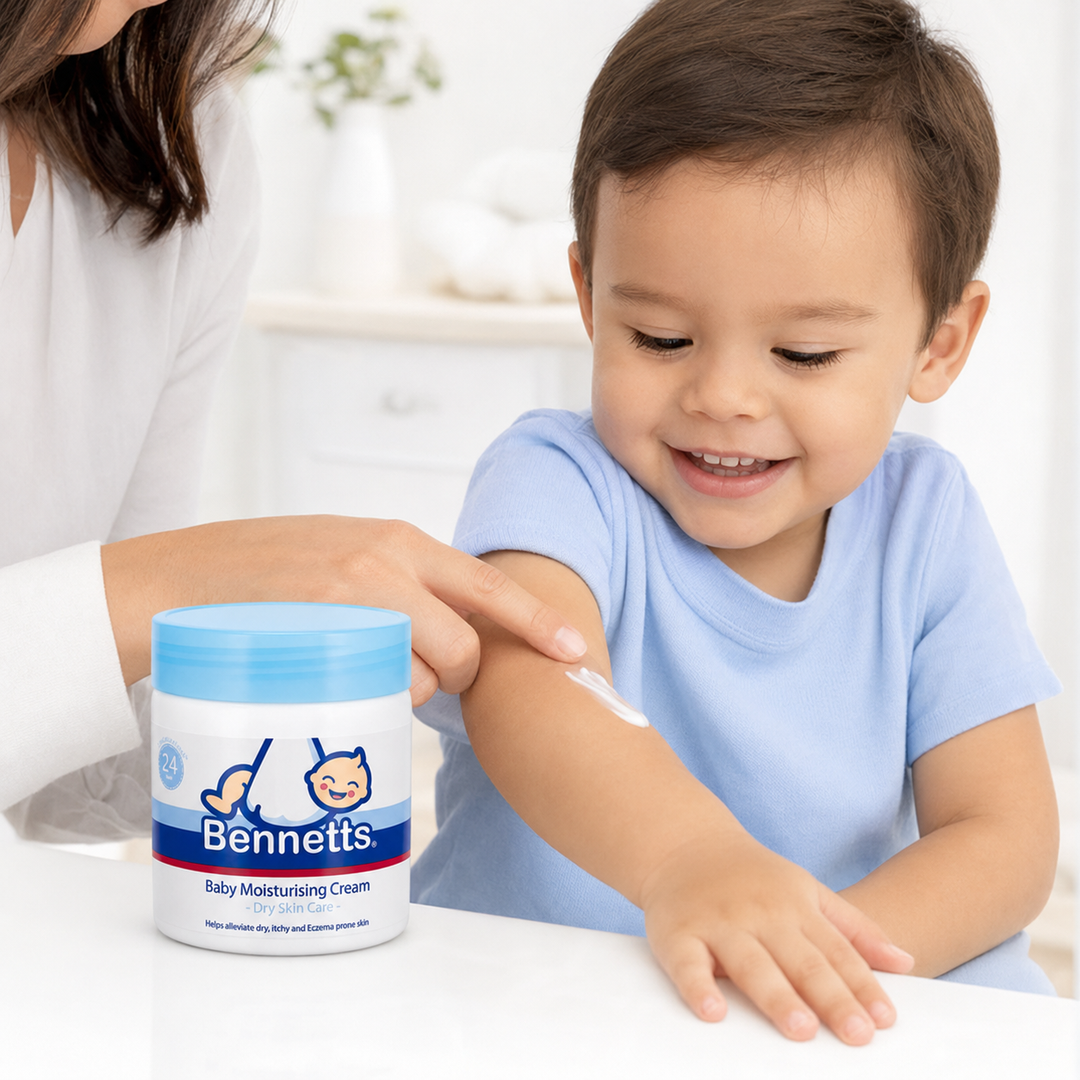 Bennetts Baby Moisturising Cream Dry Skin Care - 500ml | بينتس كريم للأطفال مناسب للبشرة الجافة - 500 مل