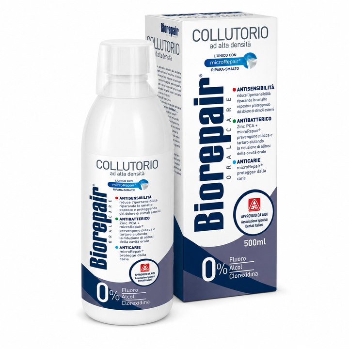 Biorepair Antibacterial MouthWash High Density - 500ml | بايوريبير غسول للفم مضاد للبكتيريا - 500 مل
