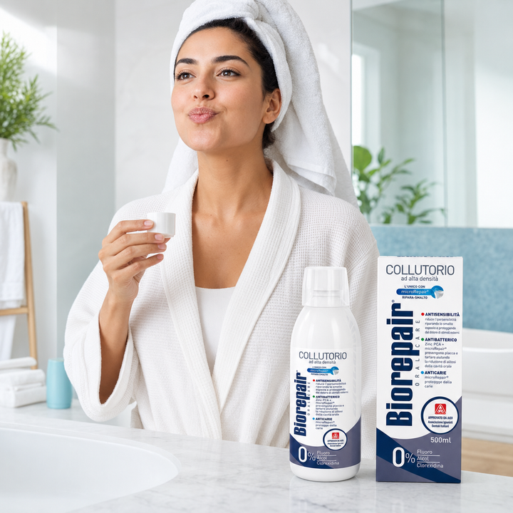 Biorepair Antibacterial MouthWash High Density - 500ml | بايوريبير غسول للفم مضاد للبكتيريا - 500 مل