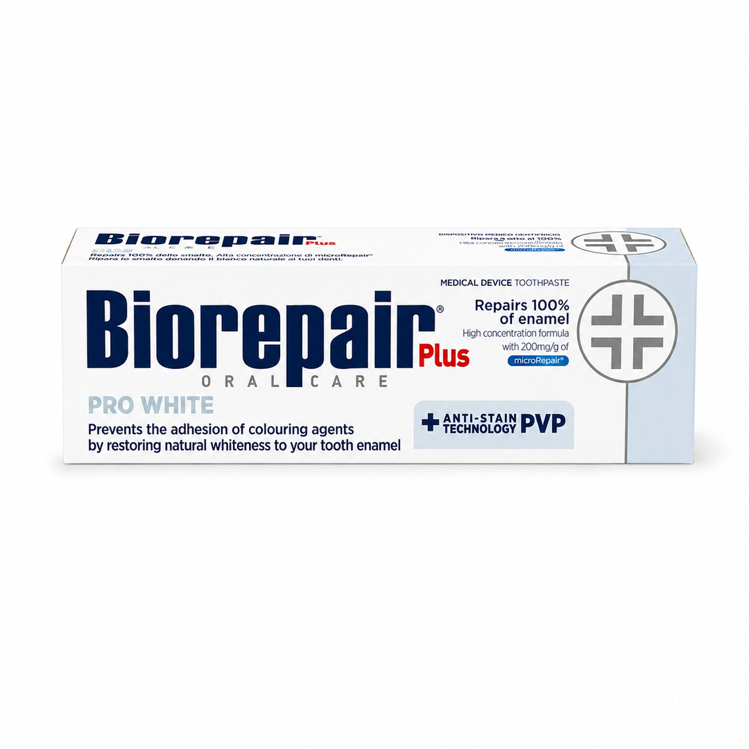 Biorepair Oral Care Plus Pro White - 75ml | معجون أسنان بيوريبير للعناية بالفم بلس برو وايت - 75 مل