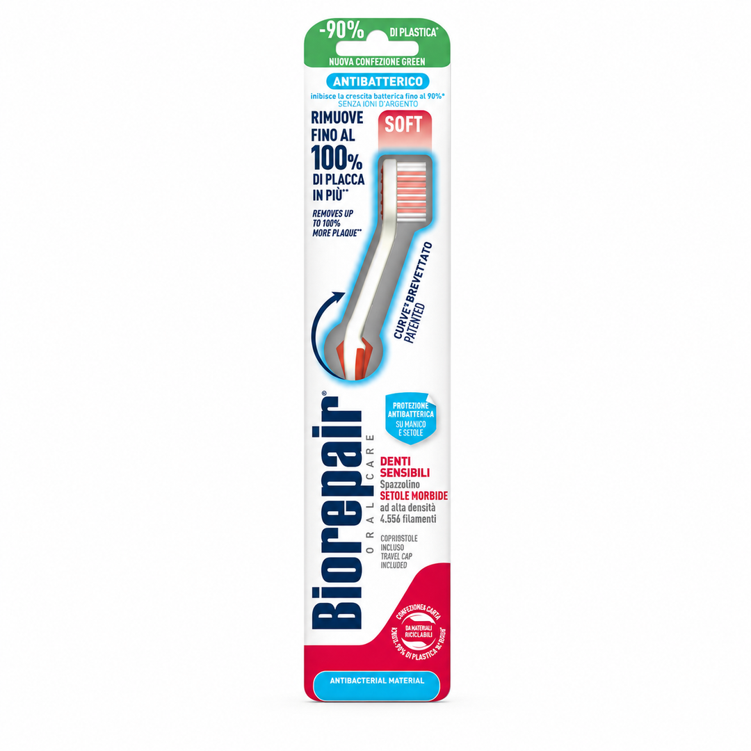 Biorepair Antibacterial Toothbrush Soft | فرشاة أسنان ناعمة للأسنان الحساسة