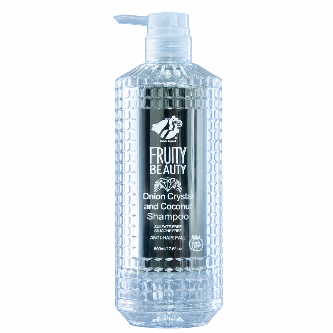 FRUITY BEAUTY Onion Crystal & Coconut Shampoo - 500ml | فروتي بيوتي شامبو البصل و جوز الهند - 500 مل
