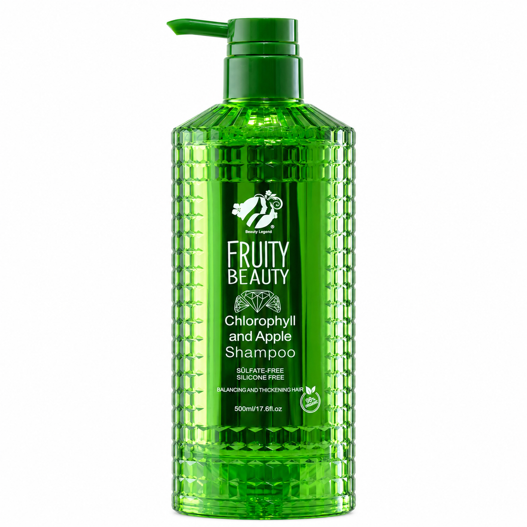 FRUITY BEAUTY Chlorophyll & Apple Shampoo - 500ml | فروتي بيوتي شامبو التفاح و الكلوروفيل - 500 مل