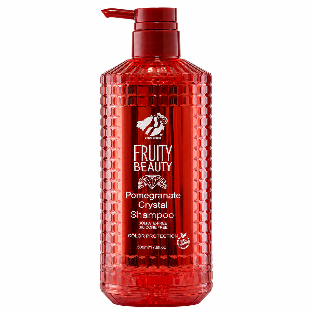 FRUITY BEAUTY Pomegranate Crystal Shampoo - 500ml | فروتي بيوتي شامبو الرمان للحفاظ على لون الشعر - 500 مل