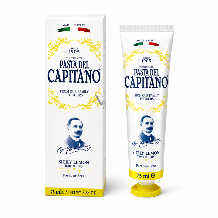 CAPITANO Sicily Lemon Toothpaste - 75ml | كابيتانو معجون أسنان بالليمون - 75 مل