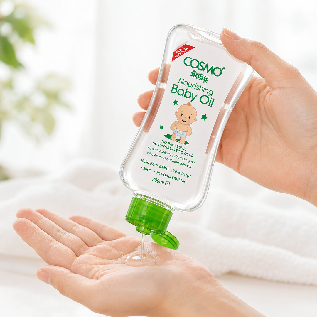COSMO Nourishing Baby Oil - 200ml | كوزمو زيت للاطفال - 200 مل