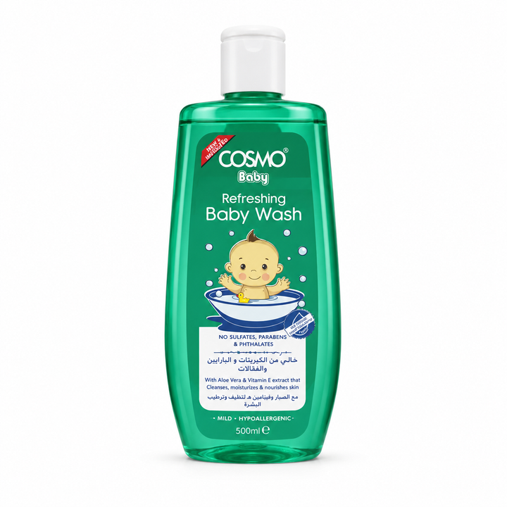 COSMO Refreshing Baby Wash - 500ml | كوزمو غسول للأطفال - 500 مل