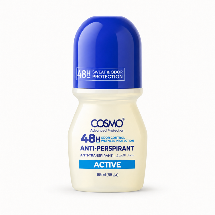 COSMO Anti-Perspirant  48h Active - 65ml | كوزمو مزيل تعرق رول اون - 65 مل