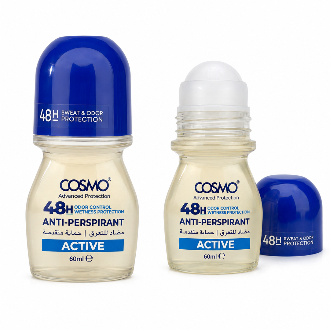 COSMO Anti-Perspirant  48h Active - 65ml | كوزمو مزيل تعرق رول اون - 65 مل