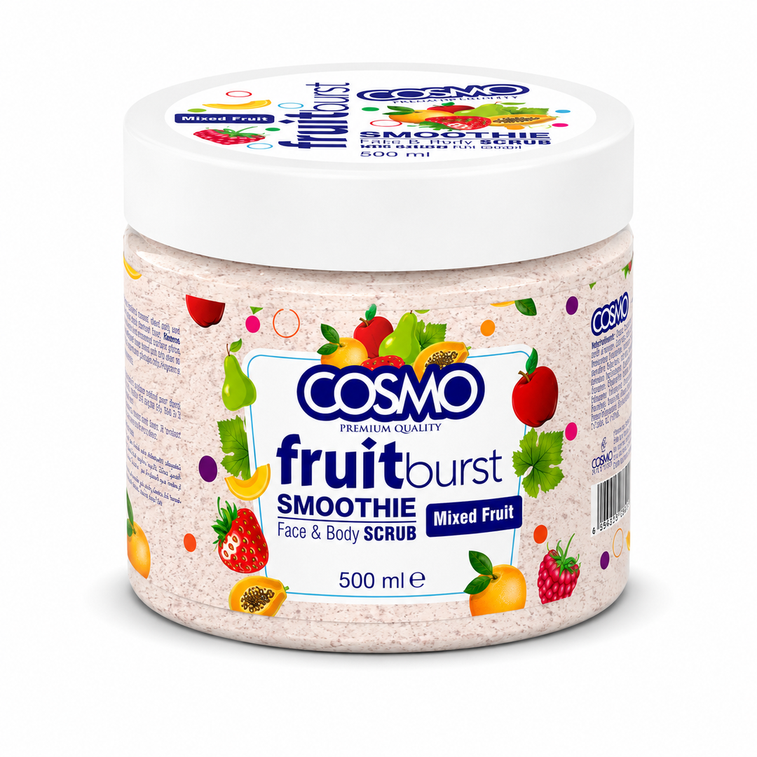 COSMO Fruitburst Smoothing Face & Body Scrub - 500ml | كوزمو مقشر للوجه و الجسم - 500 مل