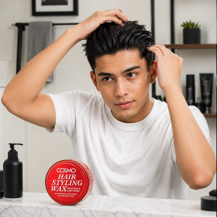 COSMO Hair Styling Wax Max Hold Light Shine - 100g | كوسمو واكس تصفيف الشعر بثبات قوي ولمعان خفيف – 100 جم