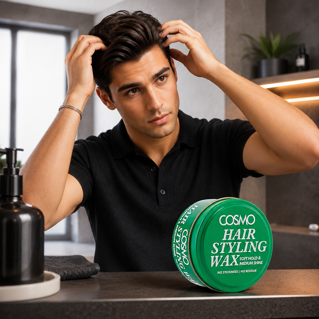 COSMO Hair Styling Wax Soft Hold and Medium Shine - 100g | كوزمو واكس تصفيف الشعر - 100 غرام