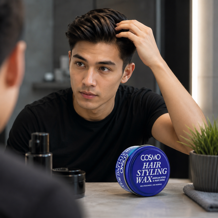 COSMO Hair Styling Wax Medium Hold & Max Shine - 100g | كوزمو واكس لتصفيف الشعر - 100 غ