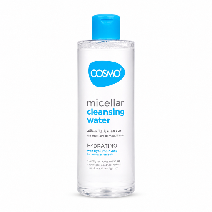 COSMO Micellar Cleansing Water Soothing - 500ml | كوزمو مزيل مكياج ميسيلار مهدئ للبشرة الحساسة - 500 مل