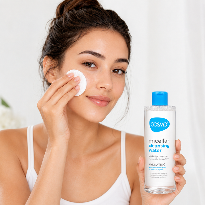 COSMO Micellar Cleansing Water Soothing - 500ml | كوزمو مزيل مكياج ميسيلار مهدئ للبشرة الحساسة - 500 مل