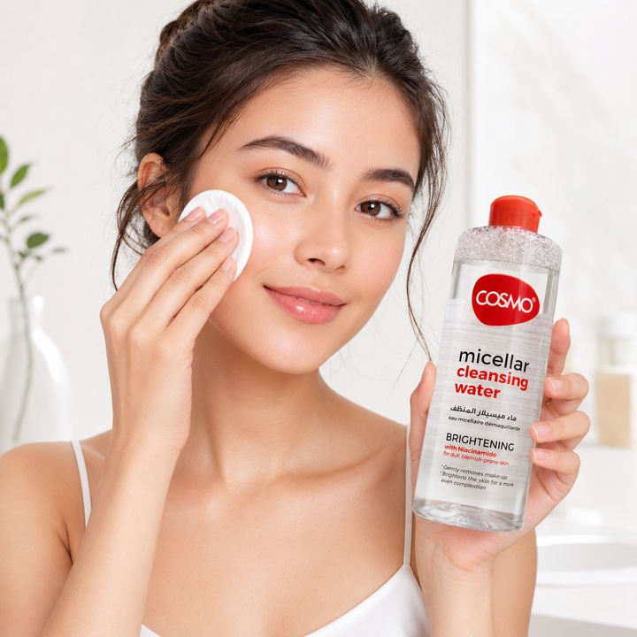 Cosmo Micellar Cleansing Water Brightening - 500ml| ماء ميسيلار منظف للوجه