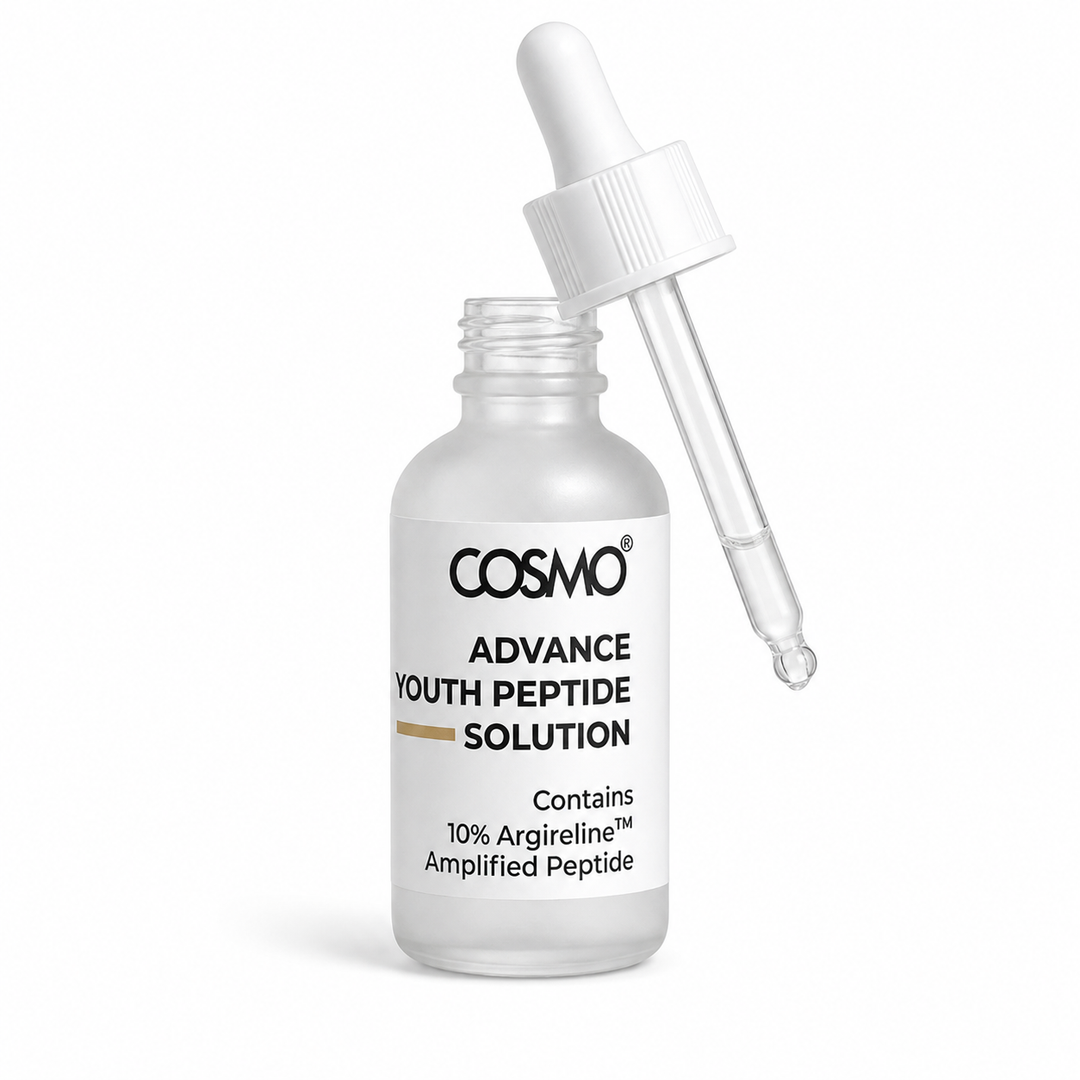 COSMO ADVANCE YOUTH PEPTIDE SOLUTION - 30ml | كوزمو أدفانس سيروم الببتيدات للوجه- 30 مل