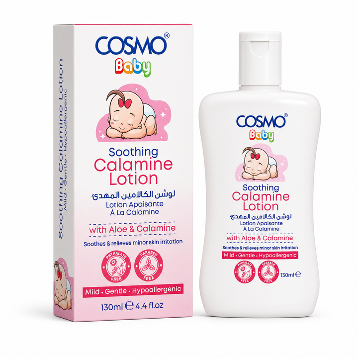 COSMO Baby Soothing Calamine Lotion - 130ml|  كوزمو لوشن مهدئ لطيف للاطفال-130 مل