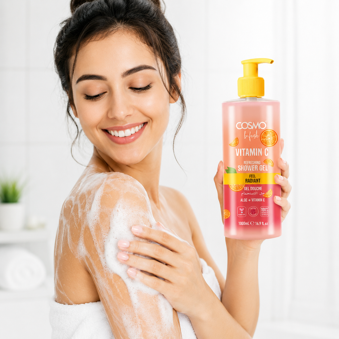 COSMO Vitamin C Refreshing Shower Gel - 1000ml |شاور جل كوزمو المنعش بفيتامين سي – 1000 مل