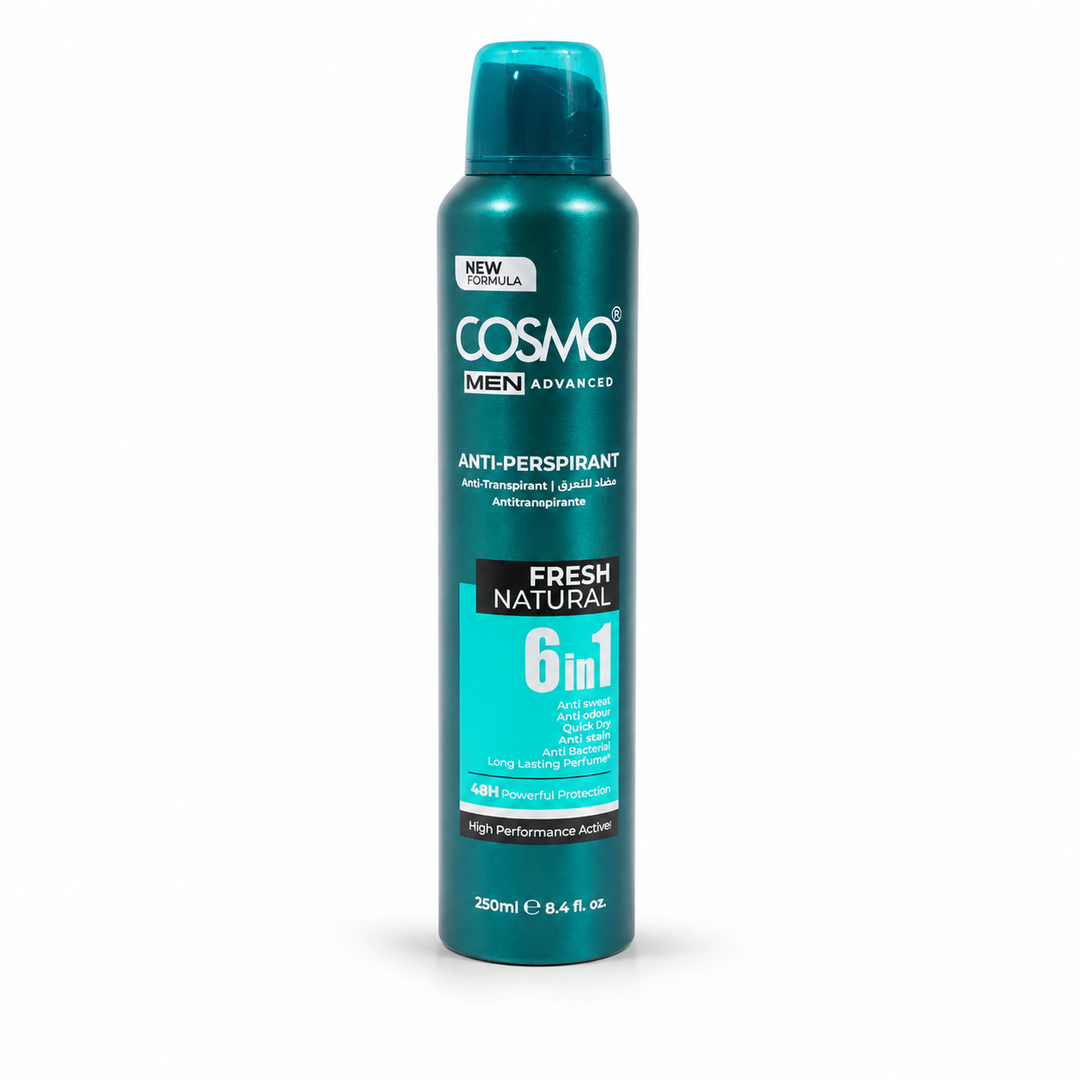 COSMO Fresh Natural Anti-Perspirant Deodorant - 250ml | كوزمو فريش ناتشورال مزيل عرق ومضاد للتعرق – 250 مل