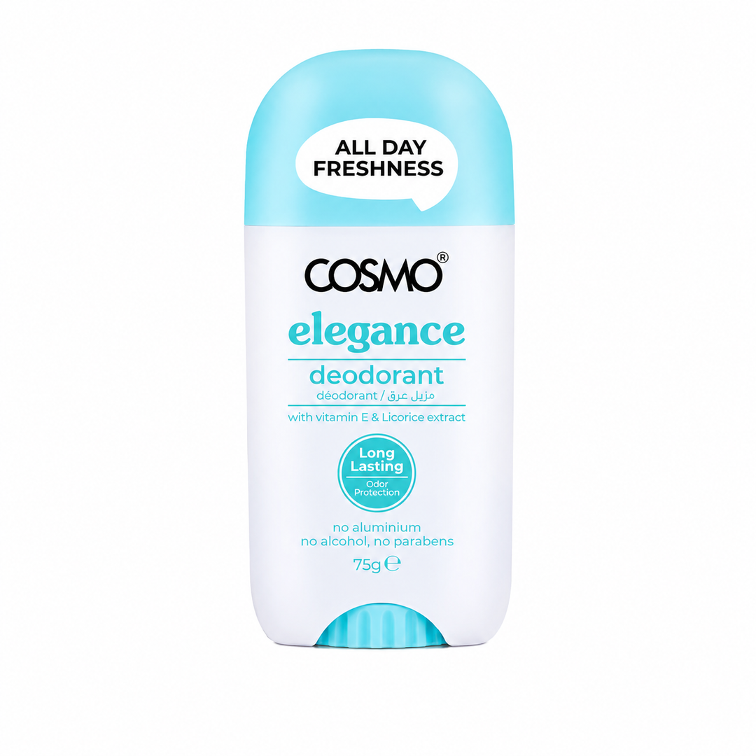 Cosmo Elegance Deodorant for Women All Day Freshness - 75g | كوزمو مزيل عرق  إليجانس للنساء، انتعاش يدوم طوال اليوم - 75 غ