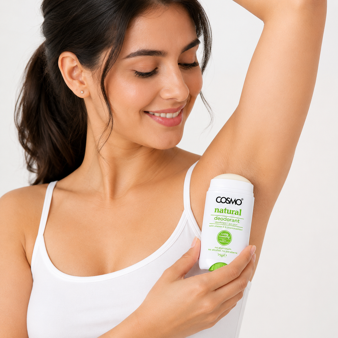 Cosmo Natural Deodorant for Women All Day Freshness - 75g | كوزمو مزيل عرق طبيعي للنساء يمنح انتعاشاً يدوم طوال اليوم – 75 غرام