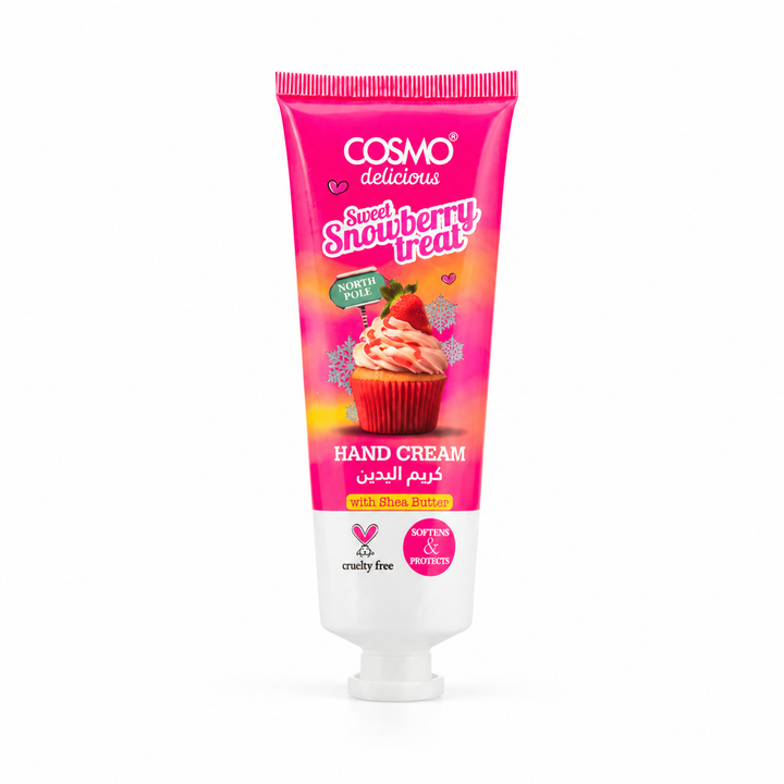 COSMO Sweet Snow Berry Treat Hand Cream - 75ml | كوزمو كريم الدين بالفراولة - 75 مل