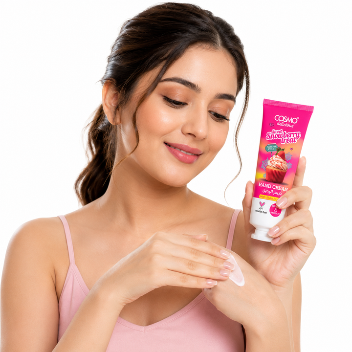 COSMO Sweet Snow Berry Treat Hand Cream - 75ml | كوزمو كريم الدين بالفراولة - 75 مل