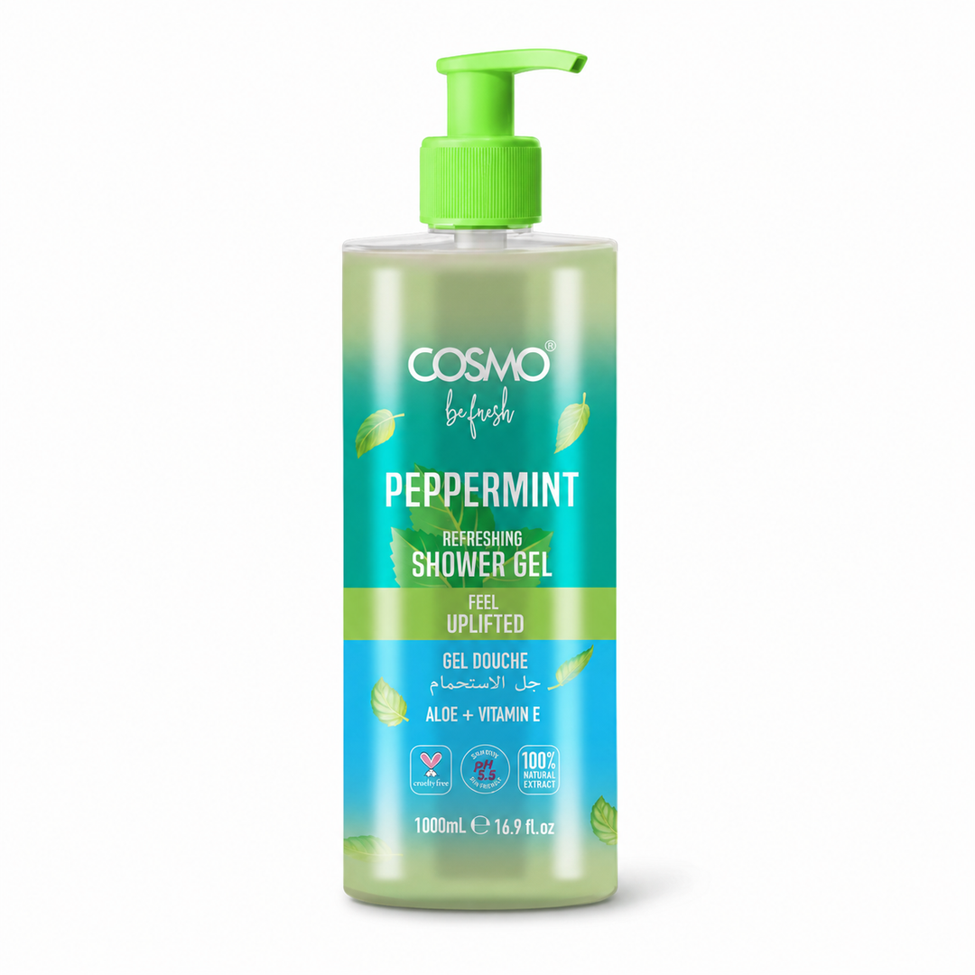 COSMO Peppermint Pefreshing Shower Gel - 1000ml | كوزمو جل الاستحمام برائحة النعناع - 1000 مل