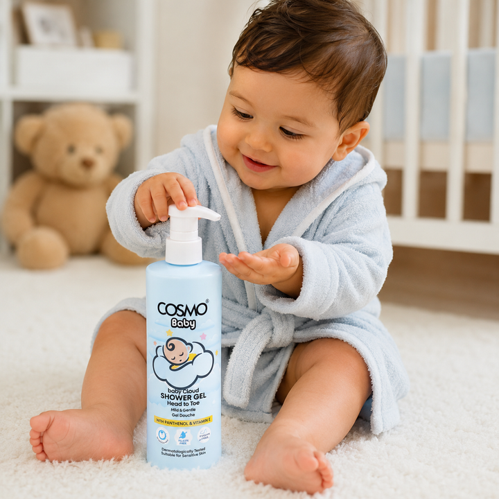 Cosmo Baby Cloud Head to Toe Shower Gel - 500ml | كوزمو جل استحمام للأطفال - 500مل