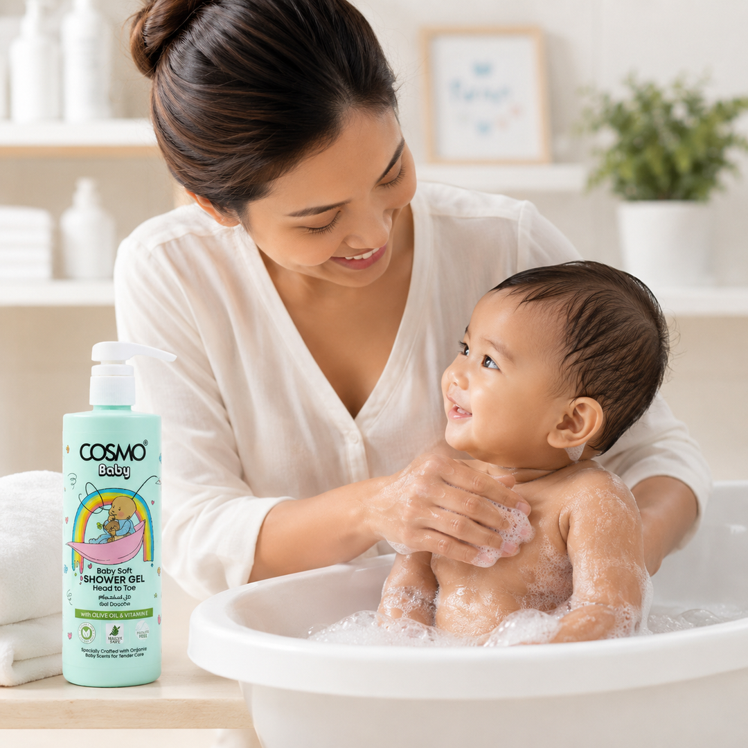 Cosmo Baby Soft Head to Toe Shower Gel - 500ml | كوزمو جل استحمام للأطفال - 500مل