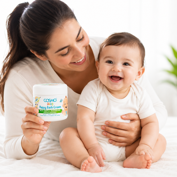 Cosmo Nappy Rash Baby Cream - 150ml | كريم كوزمو لطفح الحفاضات للأطفال – ١٥٠ مل