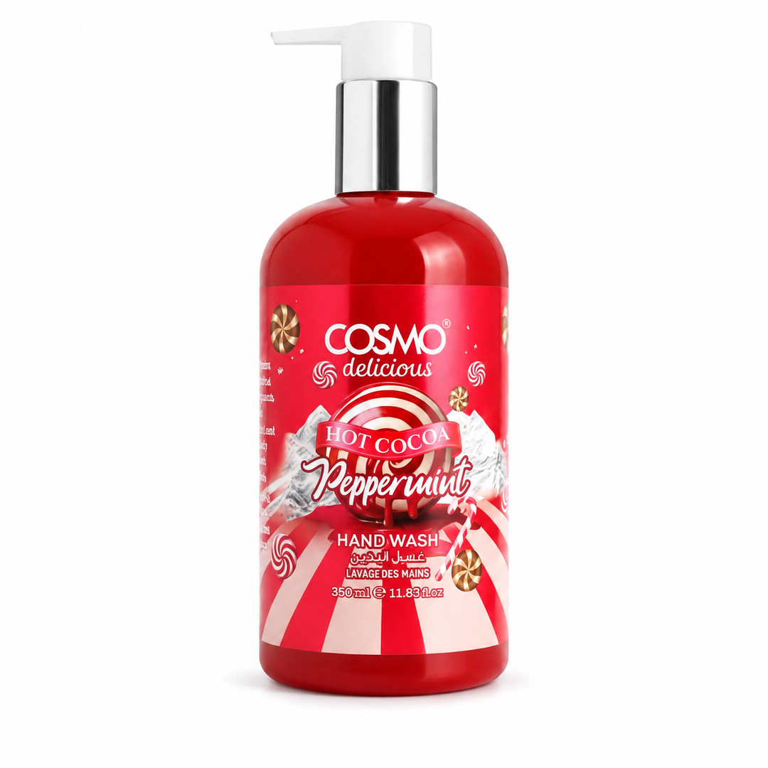 COSMO Hot Cocoa Pepper Mint Hand Wash - 380ml | كوزمو غسول اليد بنكهة الشوكولاتة الساخنة و النعناع - 380 مل