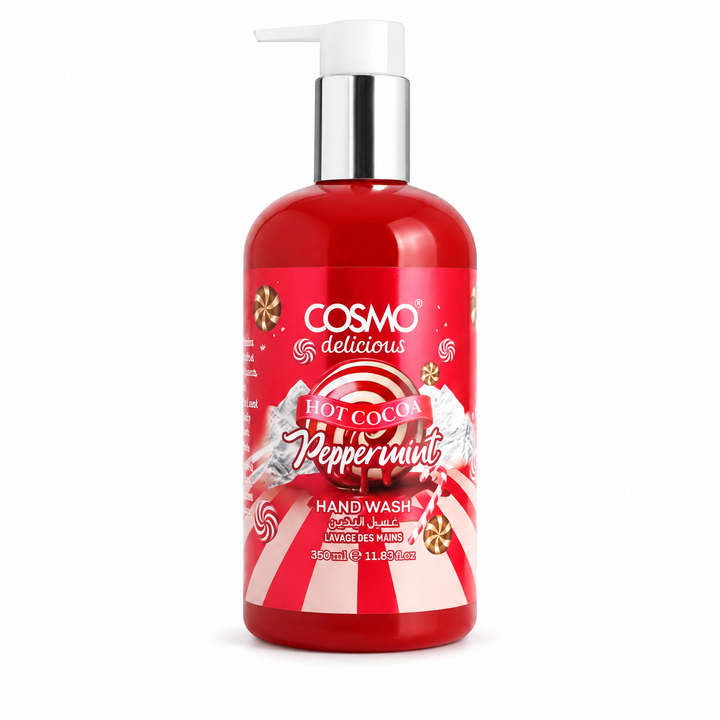 COSMO Hot Cocoa Pepper Mint Hand Wash - 380ml | كوزمو غسول اليد بنكهة الشوكولاتة الساخنة و النعناع - 380 مل