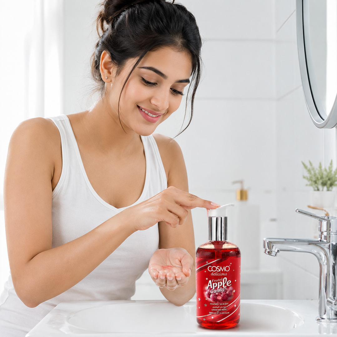 COSMO Frosted Apple Candy Hand Wash - 380ml | كوزمو غسول يدين تفاح لذيذ - 380 مل