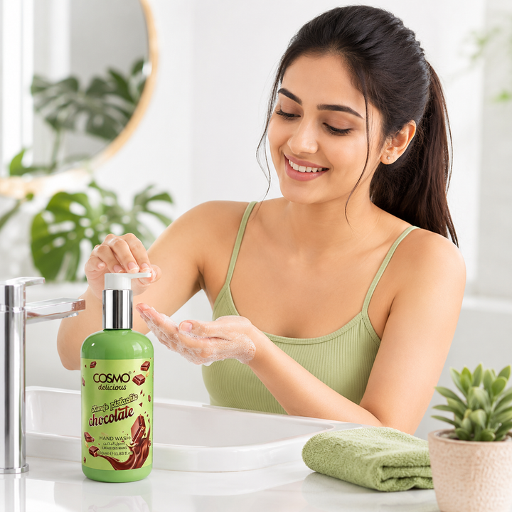 COSMO Kunafa Pistachio Chocolate - 380ml | كوزمو غسول يدين بنكهة فستق الشوكولاتة - 380 مل
