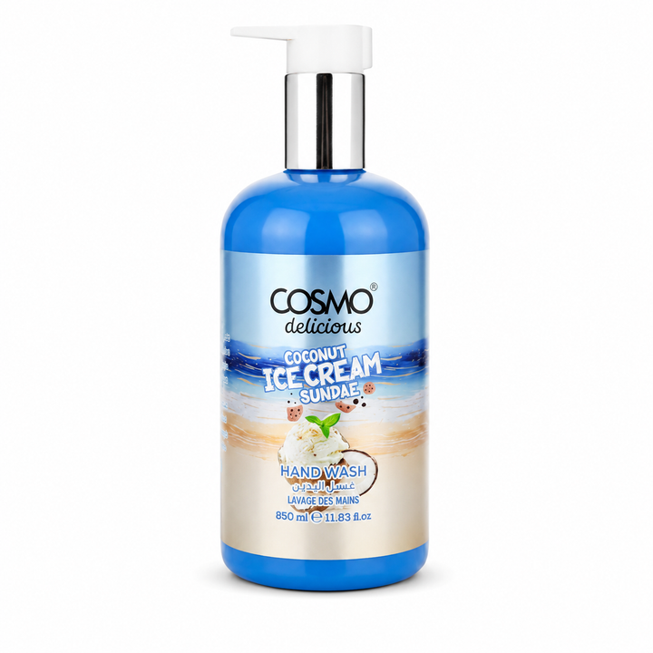 COSMO Coconut Ice Cream Sundae Hand Wash - 380ml | كوزمو غسول لليدين برائحة جوز الهند - 380 مل