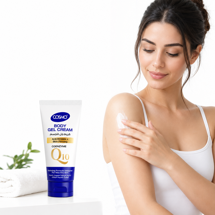 COSMO Body Gel Cream Anti Wrinkle + Skin Firming - 150ml | كوزمو كريم جل للجسم كوانزيم 10 - 150مل