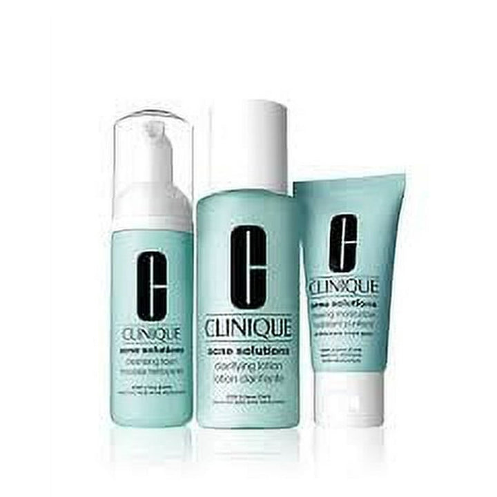 Clinique Anti-Blemish Solutions 3-Step Skin Care System Case 3 Pieces - غير ظاهر | كلينيك مجموعة حلول مكافحة الشوائب - غير ظاهر #1