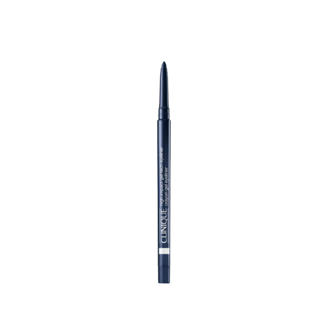 Clinique High Impact Gel Tech Eyeliner dark navy pencil with twist-up tip and white accent