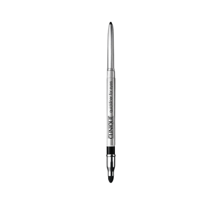 Clinique Quickliner For Eyes silver eyeliner pencil with black tip and smudger end